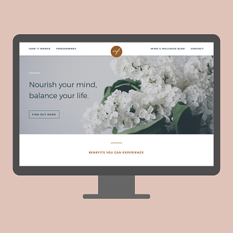 Website design and build for life coach