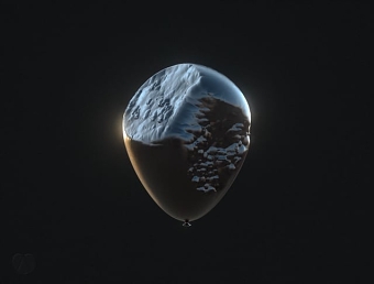 HoudiniFX - rock to balloon morphing