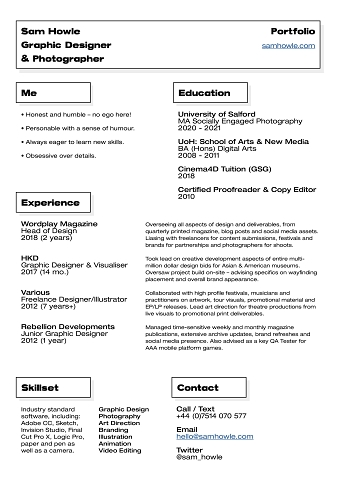 Shortfolio 2020