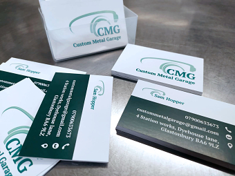 CMG Custom Metal Garage Branding