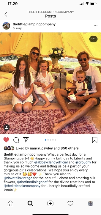 Instagram account of The Little Glamping Company