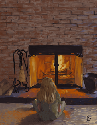 Reading by the Fire