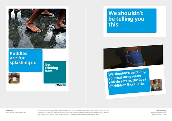 WaterAid fundraising inserts