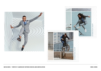Pattern design and implication for Moss Bros