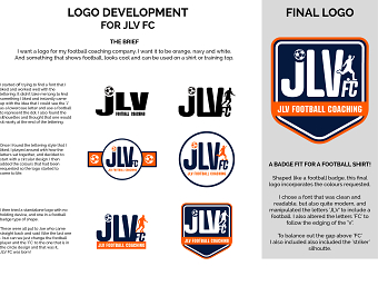 JLV FC Logo Design