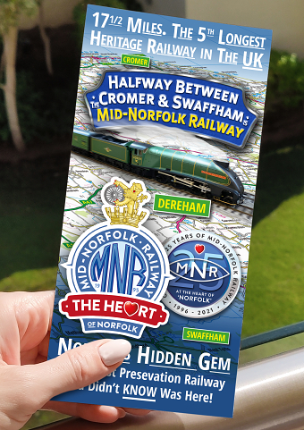 Mid-Norfolk Railway main promo leaflet for 2021