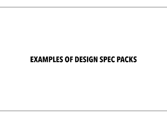 Examples of Outwear and Sweat Top Design Spec Packs