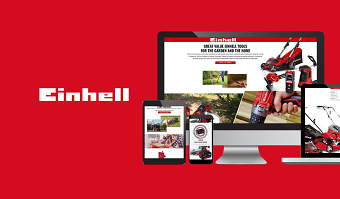 Einhell landing page