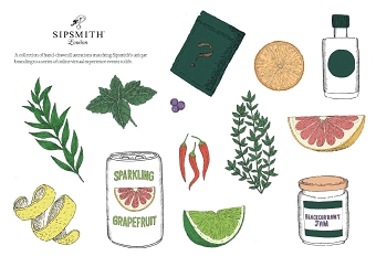 Sipsmith Gin Illustrations