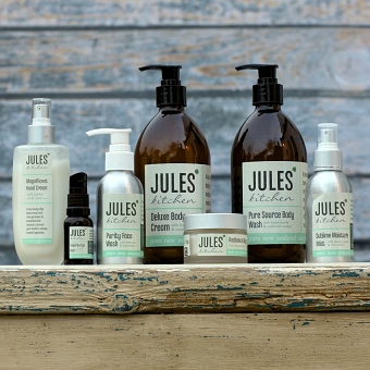 Jules' Kitchen Organic Skincare range