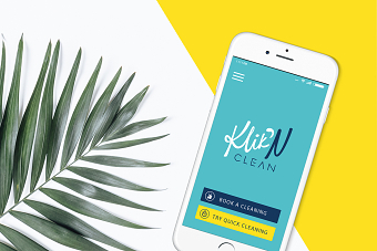 Klik'NClean Mobile app UI Design