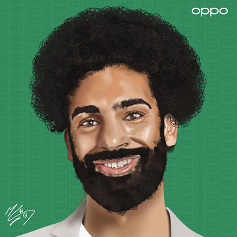 Mo Salah Digital Art Portrait