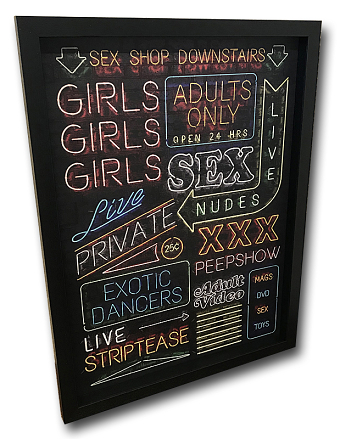 Sex Sells - Large scale lenticular lightbox installation