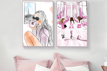 Fashion wall art