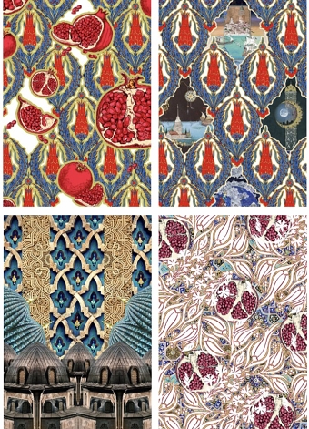 Print design for a kaftan collection in 2016