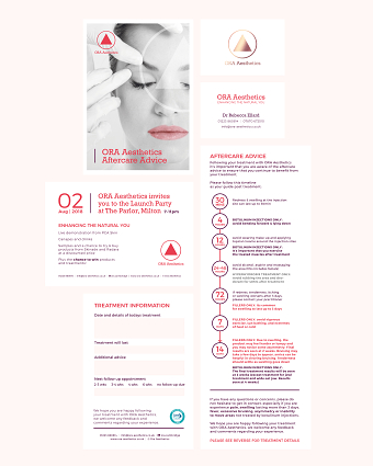 ORA Aesthetics Branding