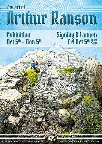 Graphic Design work for Orbital Comics