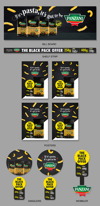 Panzani Pasta - Black pack offer
