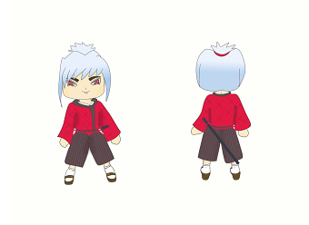 2D Character design Samurai