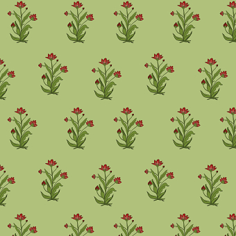 Moira- Floral print inspired by Mughal motifs