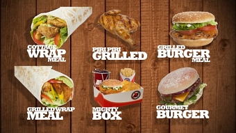 Chicken cottage animated menu