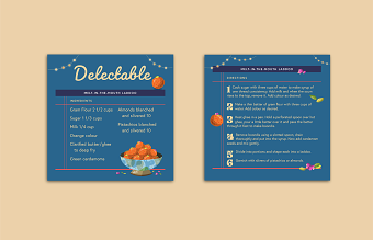 Favorite Holiday Recipe Card Design