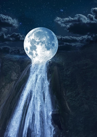 Moon waterfall India