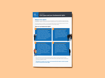 Civic space and your fundamental rights: factsheet