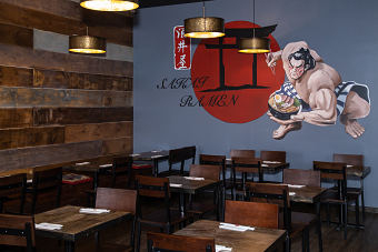 Menu photographs for ramen noodle restaurant