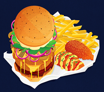 Food and cocktails