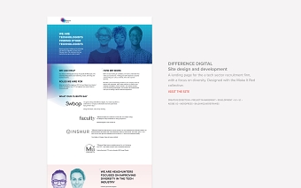 Difference Digital website design and development