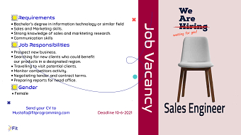 Job vacancy