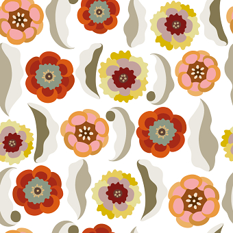 Retro Flowers patterns