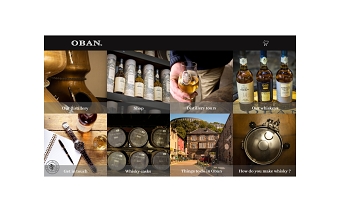 OBAN Distillery Scotland, UK. - UI Design proposal.