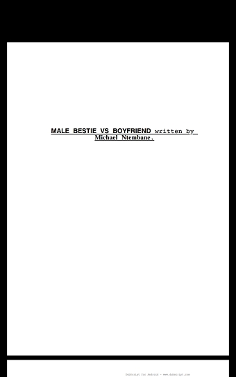 FULL FEATURE FILM SCRIPT