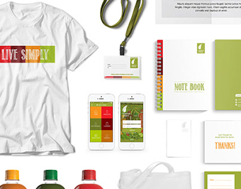 Simply Green - Branding Collateral & App Design