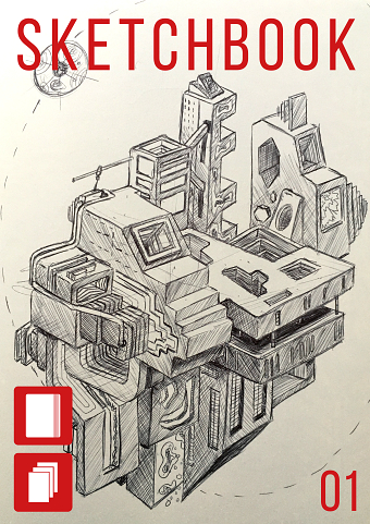 Sketchbook Magazine Mock up