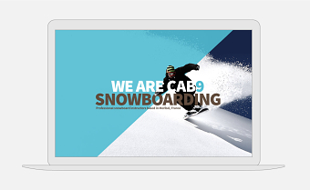 Cab9 Snowboarding Web Design and Development, Branding