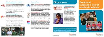 BookTrust's Schools' Programme - stakeholder engagement leaflet