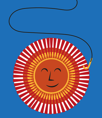 Catching The Sun Illustration