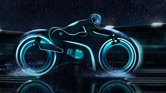 Tron Bike Parallax video.