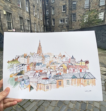 Some Edinburgh Landscape paintings sold in my shop