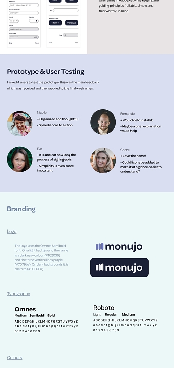 monujo app concept design
