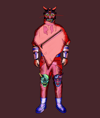 Character illustration front view