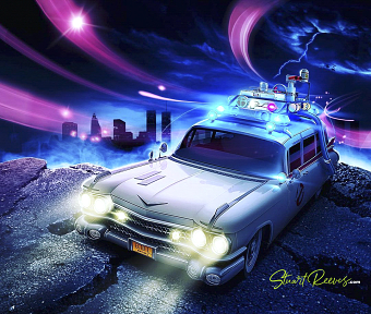 Ghostbusters Illustration 2 - Work In Progress