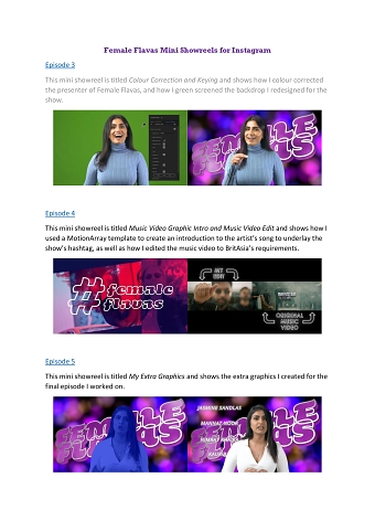 Redesign one of BritAsia TV's most popular show - Female Flavas