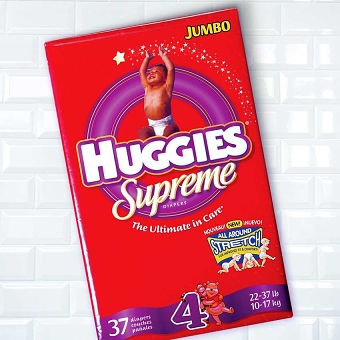 Huggies package design
