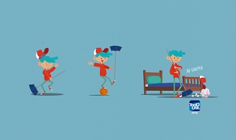 Enjoy sweeping