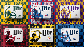 Celebrating fans of NFL with Miller Lite