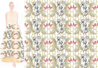 Bird Floral Repeat